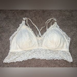 Aerie sunkissed lace padded plunge bralette